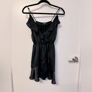 Ruffle little black dress